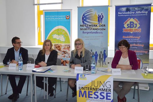 Pressekonferenz zur Jung-Unternehmer-Messe im EKZ „Schöne Aussicht“ in Leißling