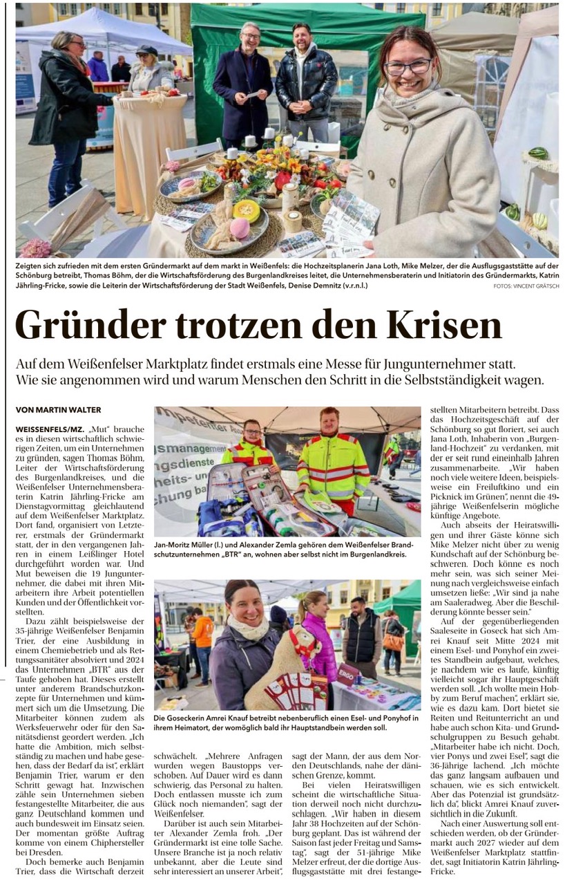 Gründermarkt Artikel